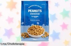 Cacahuetes tostados y salados by Amazon: ¡ofertón increíble para picar sano, alto en fibra! Aprovecha este super chollo antes de que se acabe. Tu cuerpo te lo agradecerá.