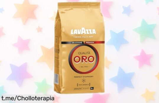 Café en grano Lavazza Qualità Oro 1KG con sabor intenso y cremoso, ahora a precio rebajado que vuela rápido para que disfrutes un espresso lleno de notas frutales y fuerza única ¡Corre que este super chollo no espera!