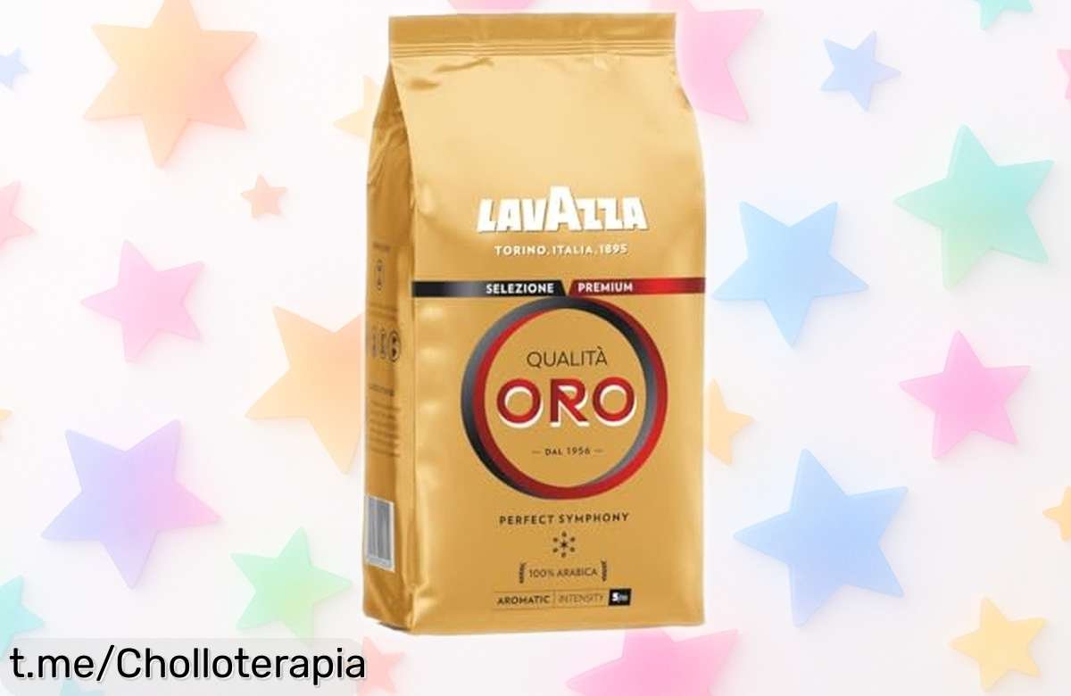 Café en grano Lavazza Qualità Oro 1KG con sabor intenso y cremoso, ahora a precio rebajado que vuela rápido para que disfrutes un espresso lleno de notas frutales y fuerza única ¡Corre que este super chollo no espera!