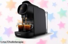 Cafetera de cápsulas Philips L'Or Barista Sublime con doble reconocimiento para 2 cafés simultáneos, hasta 19 bares y bandeja ajustable precio rebajado que no puedes dejar pasar ¡Lánzate por este ofertón ya!
