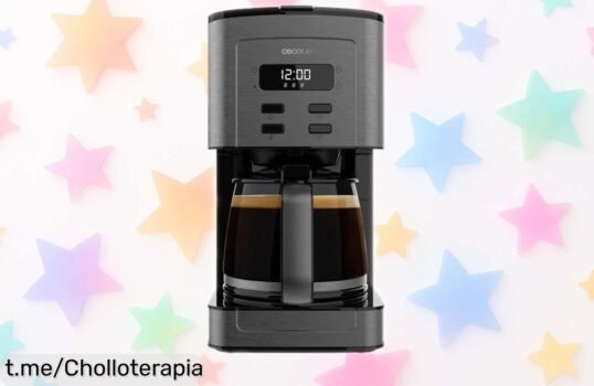Cafetera de goteo Cecotec Coffee 56 Time con tecnología ExtremeAroma para hasta 10 tazas de café intenso precio rebajado un super ofertón que se acaba en nada ¡hazte ya con este chute de energía sin complicaciones!