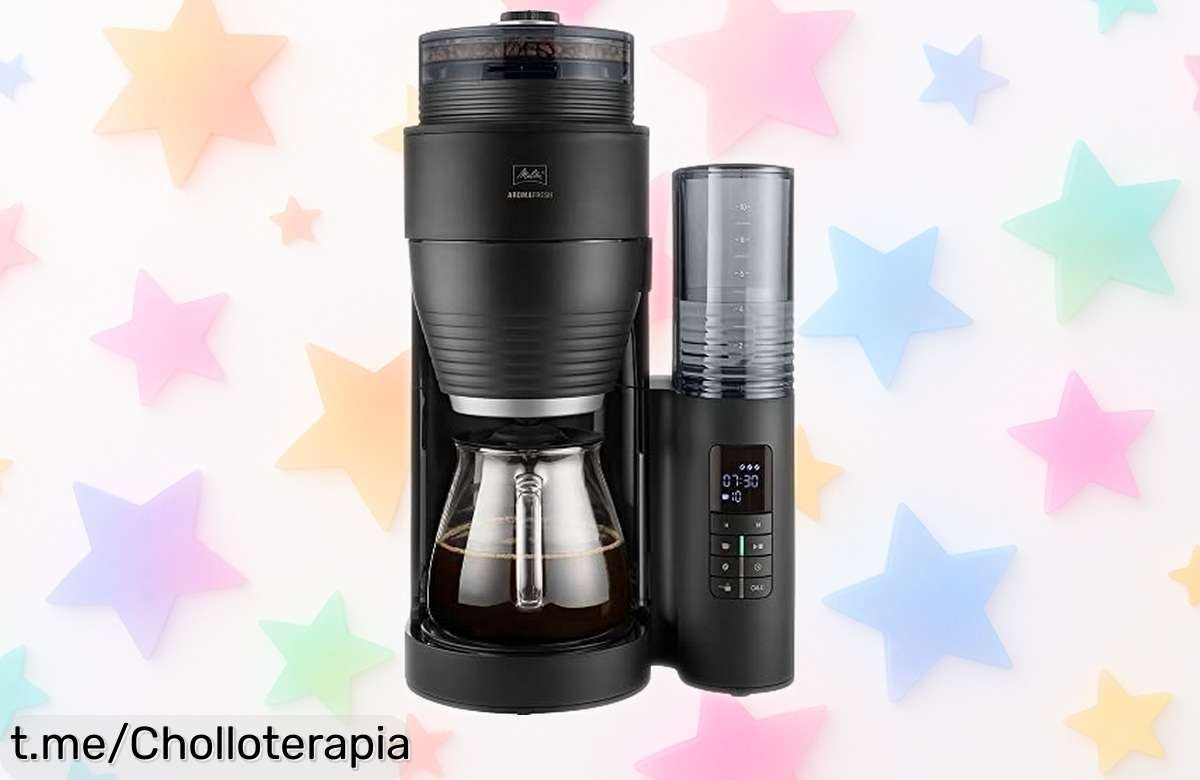 Cafetera de goteo Melitta AromaFresh con molinillo cerámico y temporizador 24h a precio rebajado que no puedes dejar pasar ¡café fresco siempre listo en un super chollo único con pocas unidades!