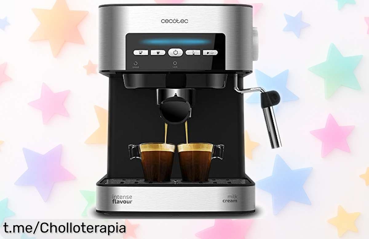 Cafetera express Cecotec Power Espresso 20 Matic con vaporizador multifunción y un precio rebajado que no se repite, ¡hazte el café de tus sueños en casa ya!
