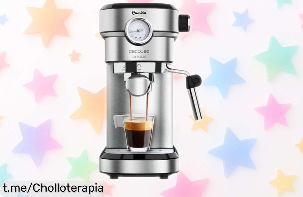 Cafetera express y cappuccino Cafelizzia 790 Steel Pro con potencia de 1350W y 20 bares a precio rebajado para que conviertas tu casa en la mejor cafetería sin gastar una fortuna ¡un ofertón limitado que vuela!