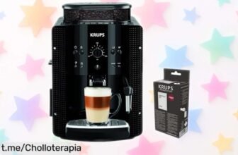 Cafetera superautomática Krups Essential negra con espumador a precio loco para disfrutar del café perfecto en casa, ¡no dejes pasar esta oportunidad única y hazla tuya ya!