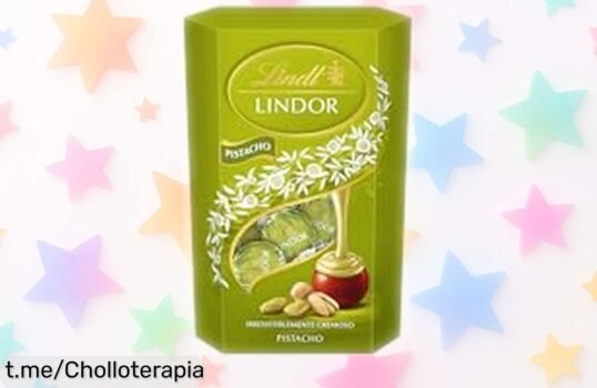 Caja de bombones Lindt con leche y pistacho para disfrutar ya a precio rebajado, un super chollo dulce que no puedes perder; sabor único y calidad suiza solo por tiempo limitado, ¡corre antes que se acabe esta oferta!