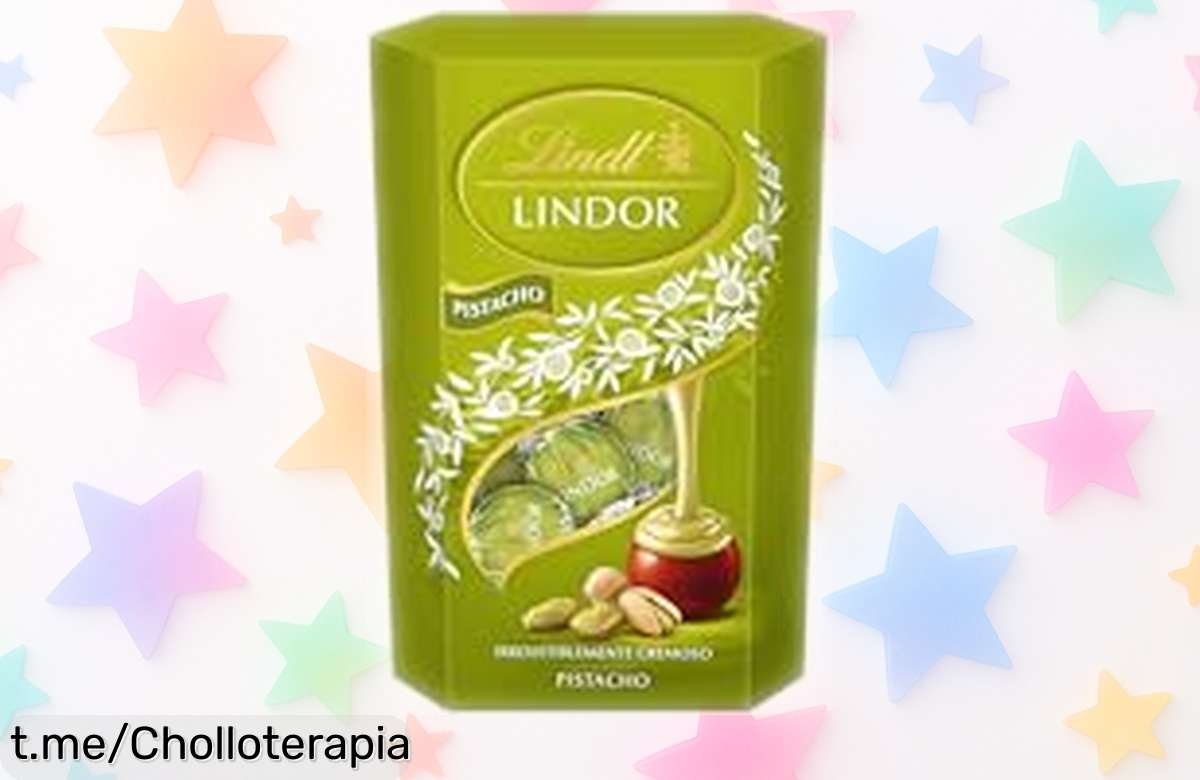 Caja de bombones Lindt con leche y pistacho para disfrutar ya a precio rebajado, un super chollo dulce que no puedes perder; sabor único y calidad suiza solo por tiempo limitado, ¡corre antes que se acabe esta oferta!