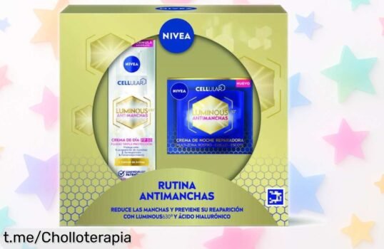 Caja regalo luminosa NIVEA con cremas de día y noche antimanchas rebajada, un super chollo para cuidar tu piel ya perfecto para decir adiós a las manchas ¡date prisa que vuelan!