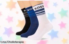 Calcetines cortos Boss 3P QS Rib Stripe CC con calidad top y diseño exclusivo a un precio rebajado que vuela, no lo dejes escapar porque esta oferta se esfuma rápido ¡Hazte ya con tu super chollo antes de que desaparezca!