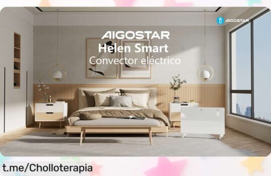 Calefactor bajo consumo Aigostar con wifi y pantalla táctil ultra fino que calienta rápido y se programa fácil, ahora a precio rebajado que no verás por mucho tiempo; corre porque este súper chollo limitado vuela ya mismo