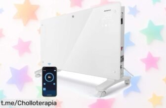 Calefactor eléctrico Aigostar ultrafino con Wi-Fi: ¡ofertón rebajado para disfrutar de calor rápido sin gastar de más! Centra tu hogar en confort y ahorra mientras puedas. No te quedes fuera, este super chollo vuela rápido—¡consíguelo antes que se agote!