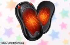 Calentador de manos eléctrico FANDLISS 10000mAh: super chollo con doble calefacción y 3 niveles, aprovecha el descuento antes de que se agote ¡no te quedes helado este invierno!