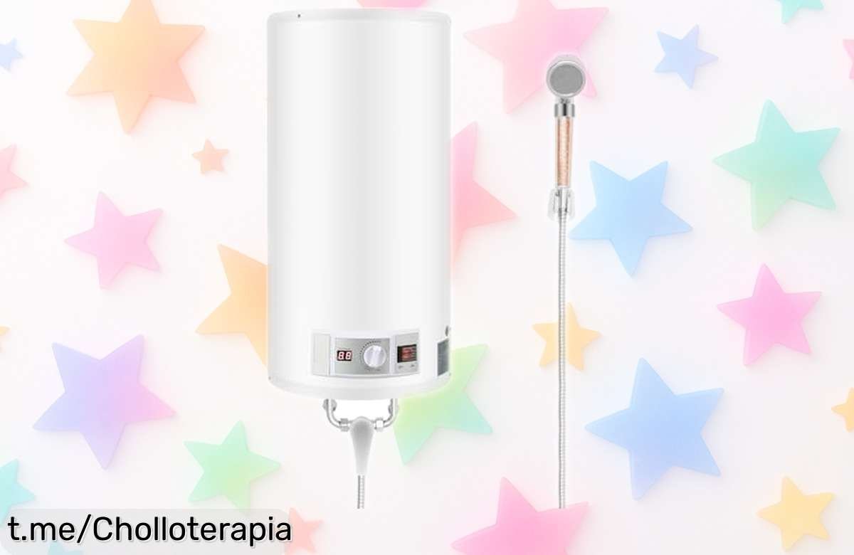 Calentador eléctrico Hanmorfarbi 80 L y 2000 W que calienta en un flash, con temperatura ajustable y máxima seguridad; chollazo de precio rebajado por tiempo limitado para cuidar a toda la familia ¡No lo pienses!