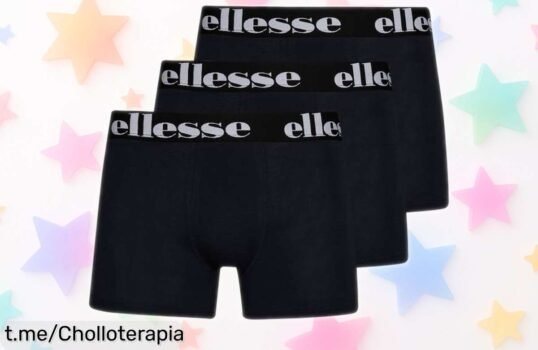 Calzoncillos bóxer ellesse Elia para hombre en pack de 3, ¡descuento brutal y precio rebajado! Corre que vuelan y asegúrate de estar fresco y seguro todo el día.