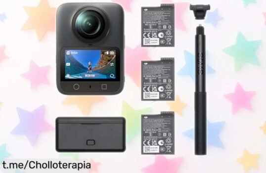 Cámara 360 Osmo 8K de DJI con batería extra y sonido brutal calidad que flipas por precio rebajadísimo, un super chollo temporal para que captures momentos como nunca antes ¡no tardes o se te escapa!
