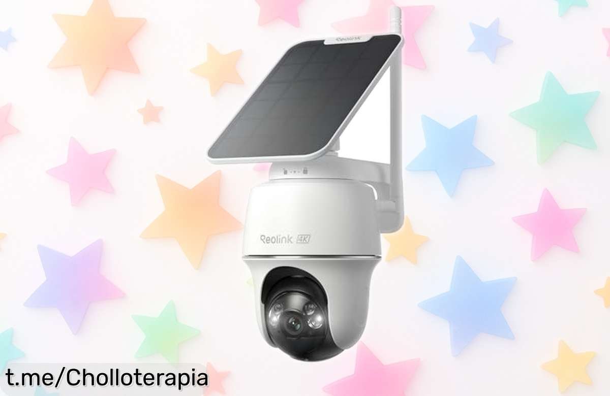 Cámara 4K 360° Reolink con WiFi 6 y panel solar rebajada, visión nocturna en color y seguimiento inteligente para proteger tu casa sin complicarte ¡Corre que vuelan estas unidades!