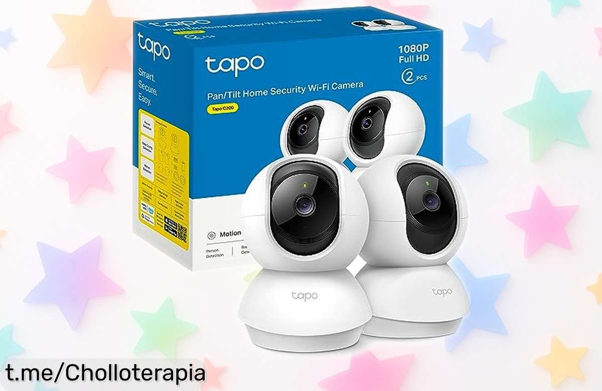 Cámara IP WiFi Tapo C200P2 con giro 360° y visión nocturna a precio rebajado, ideal para no perder detalle; habla desde el móvil y espanta intrusos. ¡No dejes pasar este ofertón limitado que vuela!
