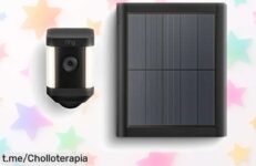 Cámara de seguridad Ring Plus con vídeo HD 1080p y luces solares, visión nocturna en color y alertas directas ahora a un precio rebajado que no puedes perder ¡date prisa que vuelan!