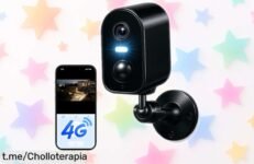 Cámara de vigilancia 4G KKB con vídeo 2K y visión nocturna en color, sin WiFi ni complicaciones, ahora a precio rebajado para que vigiles tu casa o viaje ¡No pierdas este super chollo exclusivo por tiempo limitado!