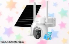 Cámara de vigilancia 4G LTE con vídeo 2K, ¡rebajada a un precio loco! Sin necesidad de WiFi ni luz, controla todo desde donde quieras. Recibe alertas al instante y aprovecha este super chollo antes de que se agoten las unidades. ¡No te quedes sin la tuya!