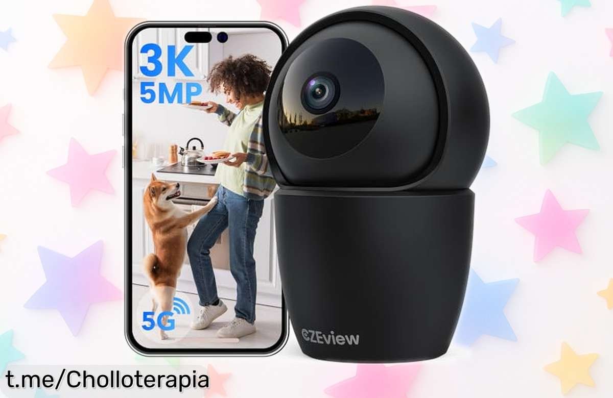 Cámara de vigilancia WiFi CZEview 3K con imagen súper nítida y visión nocturna, detección inteligente y privacidad segura a precio rebajado ¡No dejes escapar este chollazo que vuela ya!