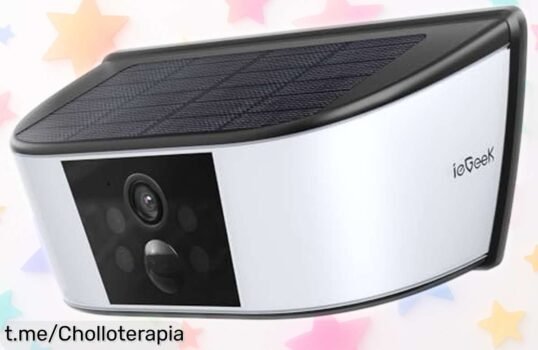 Cámara de vigilancia wifi exterior ieGeek con visión nocturna a color y detección inteligente, ahora rebajada para que blindes tu casa sin gastar de más ¡No pierdas este super chollo!