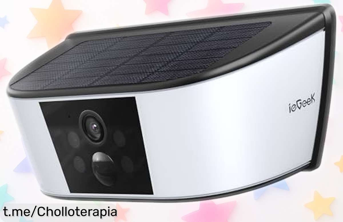 Cámara de vigilancia wifi exterior ieGeek con visión nocturna a color y detección inteligente, ahora rebajada para que blindes tu casa sin gastar de más ¡No pierdas este super chollo!
