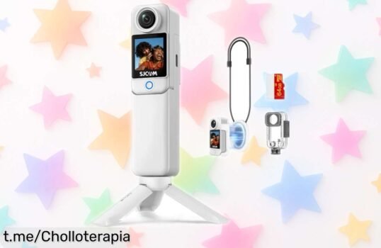 Cámara deportiva impermeable SJCAM C300 4K con doble pantalla y súper batería de 460 min a un precio rebajado que no se ve todos los días; ¡lánzate ya antes que vuelen!