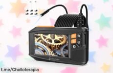 Cámara endoscópica Ennovor 1920P HD con pantalla y luz: descuento brutal, ¡reparar o inspeccionar será pan comido! No dejes pasar esta oportunidad única.