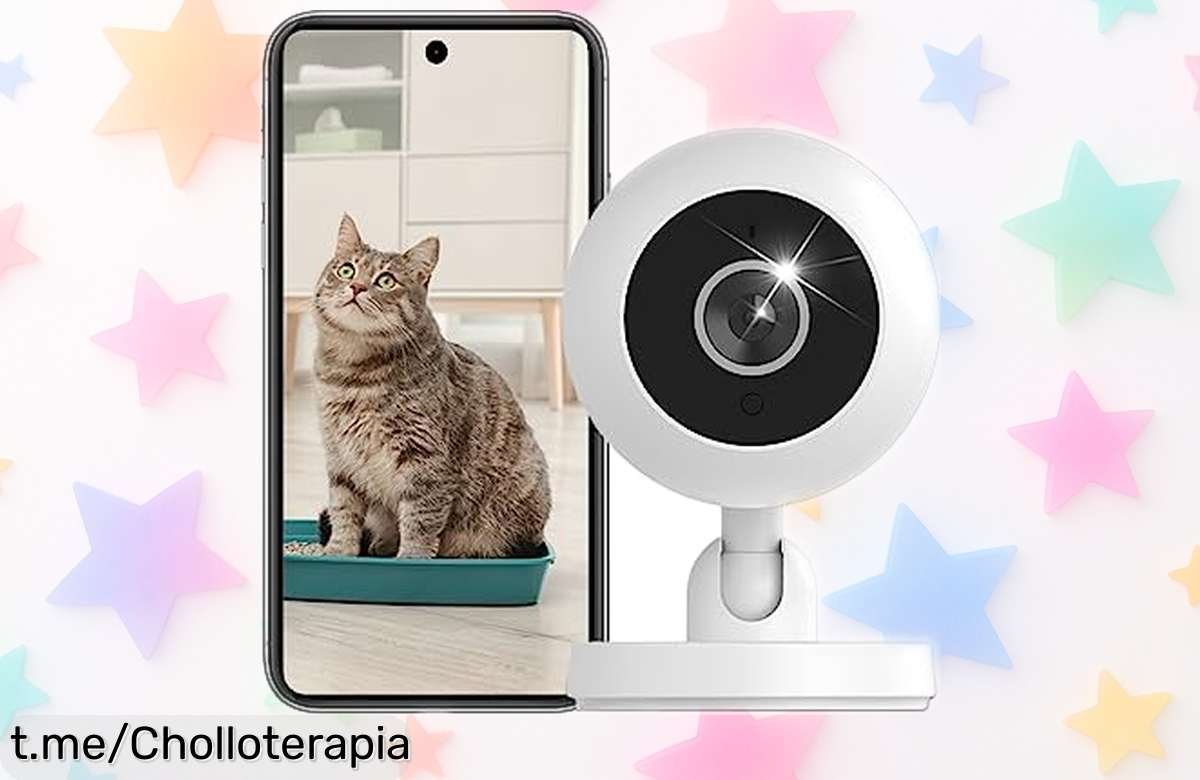 Cámara inalámbrica 1080P con audio y visión nocturna suave para vigilar a bebés y mascotas, ahora rebajada en un super chollo que no durará mucho ¡no dejes escapar esta oferta única!