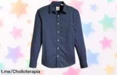 Camisa Levi’s LongSleeve Battery Housemark slim para hombre con tejido súper ligero y detalles únicos, rebajada en un precio muy bajo que vuela rápido ¡Corre que esta ganga no espera!
