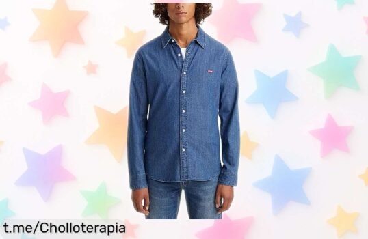 Camisa slim Levi's LongSleeve Battery Housemark Lyon XS para hombre: diseño ligero y detalles únicos a un precio loco, ¡aprovéchate de este super chollo antes de que desaparezca!