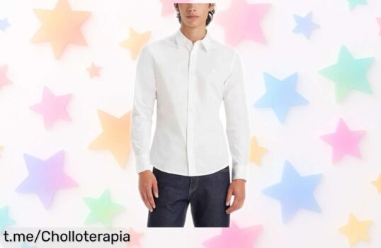 Camisa slim Levi's blanca de manga larga con diseño auténtico, ¡ofertón que vuela rápido! Poquísimas unidades restantes, aprovecha este precio loco antes de que se acaben. ¡No te quedes sin la tuya!