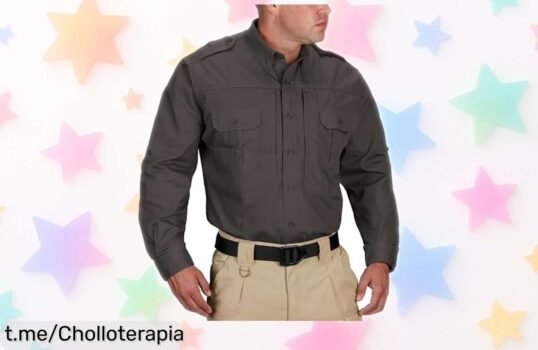 Camisa táctica Propper Large carbón vegetal con bolsillos seguros y tela súper resistente, bajada de precio brutal por tiempo limitado ¡hazla tuya antes que se agote este super chollo!