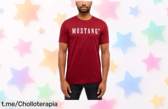 Camiseta Mustang Austin para hombre ligera y moderna en colores que llaman la atención, con precio rebajado solo por tiempo limitado ¡Corre antes de que se acabe este super chollo!