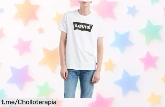 Camiseta gráfica Levi’s Housemark para hombre con diseño único y calidad original a precio rebajado, un super chollo que vuela rápido ¡Corre antes de que desaparezcan las unidades!