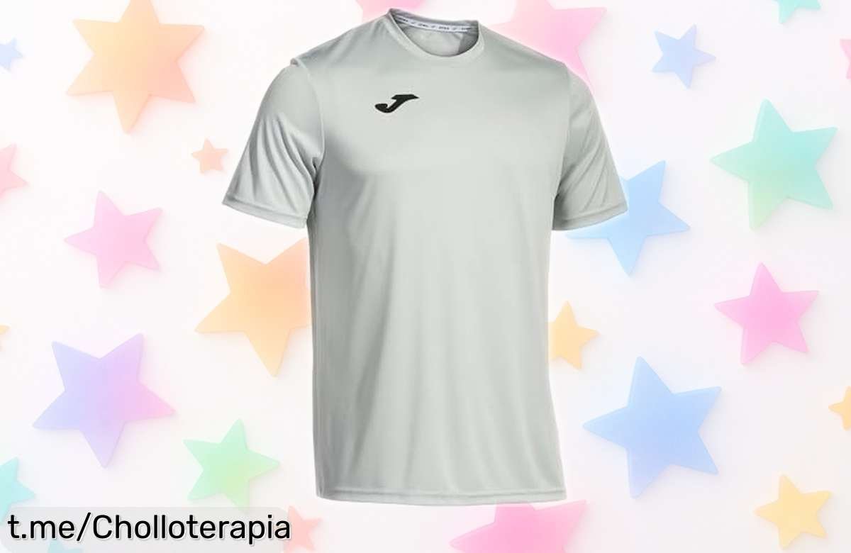 Camiseta hombre Joma Combi gris XS con secado rápido y resistencia top, precio rebajado que no se repite, ¡pocas unidades disponibles corre antes de que vuelen!