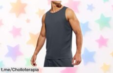 Camiseta sin mangas Weardear para hombre, ajuste perfecto y secado rápido, ¡ahora rebajada! Este super chollo es la clave para que tu entrenamiento sea más libre. No te quedes atrás, consigue ya la tuya antes de que se acabe esta oferta irresistible.