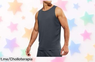 Camiseta sin mangas Weardear para hombre, ajuste perfecto y secado rápido, ¡ahora rebajada! Este super chollo es la clave para que tu entrenamiento sea más libre. No te quedes atrás, consigue ya la tuya antes de que se acabe esta oferta irresistible.