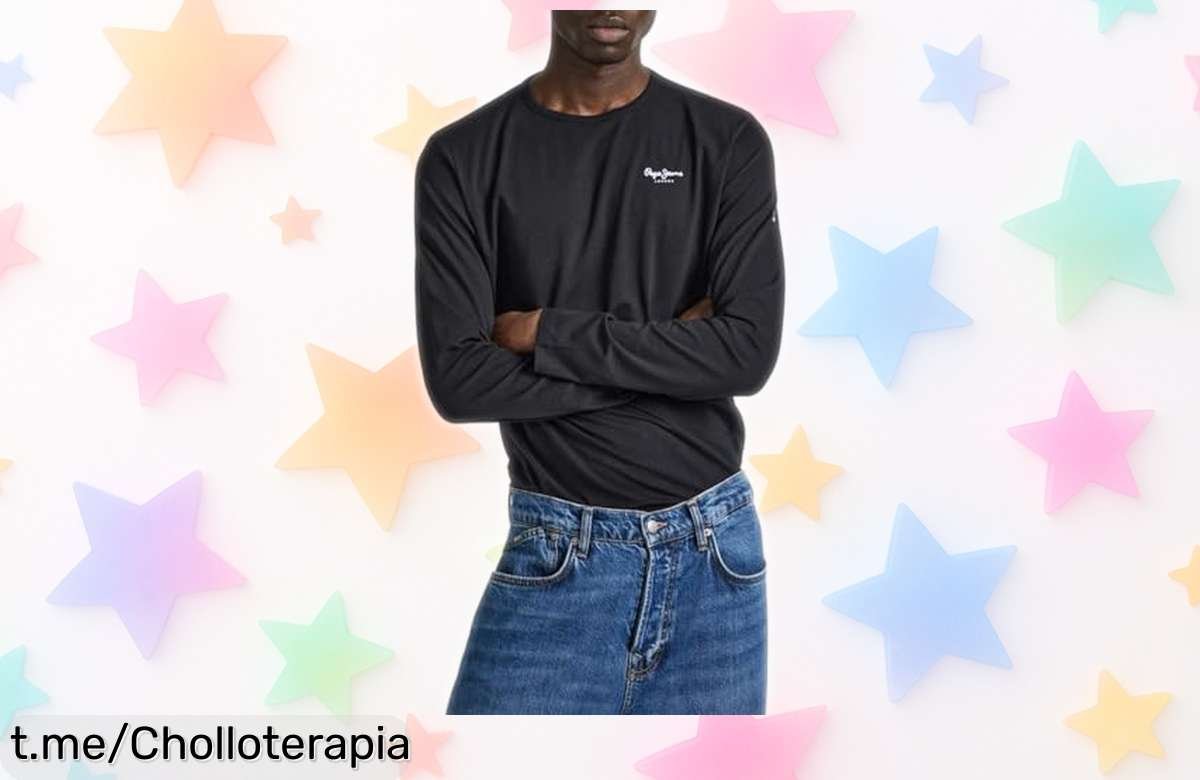 Camiseta slim fit Pepe Jeans para hombre en negro, ¡super chollo a precio loco! Resistente y con estilo, no puedes dejar pasar esta oportunidad única. ¡Date prisa antes de que se acabe!