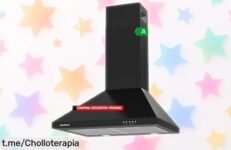 Campana decorativa pirámide Kuramathi de 60 cm con extracción potente y filtros fáciles, ¡ahora a un precio rebajado que no vas a creer! ¡Transforma tu cocina hoy mismo!