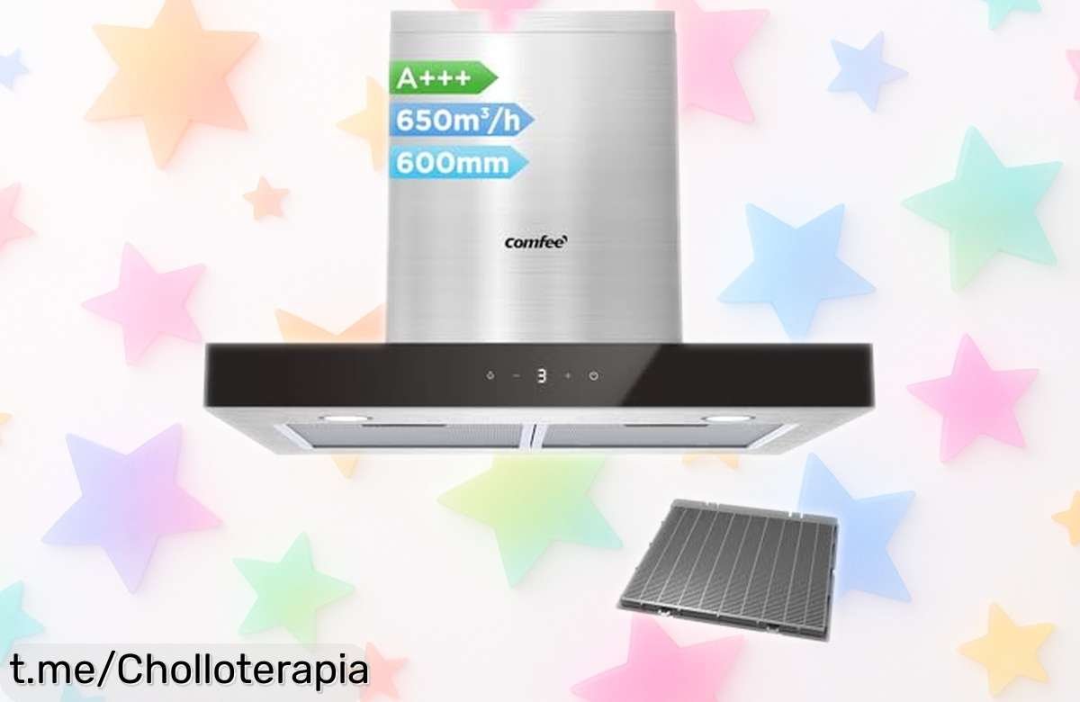 Campana extractora COMFEE’ TSHM77SS60 con succión brutal y filtro limpio fácil precio rebajado olvídate del humo ya que vuelan las unidades ¡corre antes de quedarte sin este ofertón!