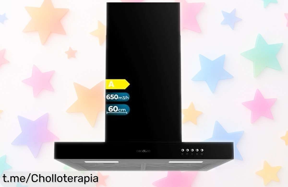 Campana extractora Cecotec Bolero Flux 60 cm con succión brutal para que tu cocina quede limpia y sin olores, ¡ahora a un precio rebajado imperdible! No dejes escapar este super chollo porque las unidades vuelan y la oferta dura poco.