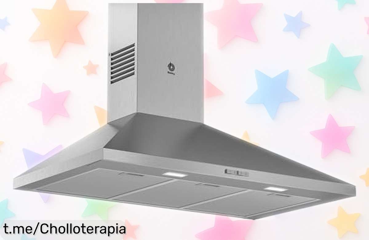 Campana extractora piramidal Balay 90 cm, rebajada y con diseño en acero inoxidable que aviva tus momentos culinarios. ¡No la dejes escapar, corre que vuelan!