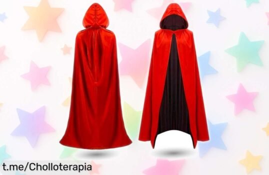 Capa de disfraz Halloween roja y negra TK Gruppe para toda la familia, ¡Super chollo! Descuentos nunca vistos que te harán destacar en cada fiesta. No esperes más: esta oferta limitada volará rápido, así que hazte con ella antes de que desaparezca.