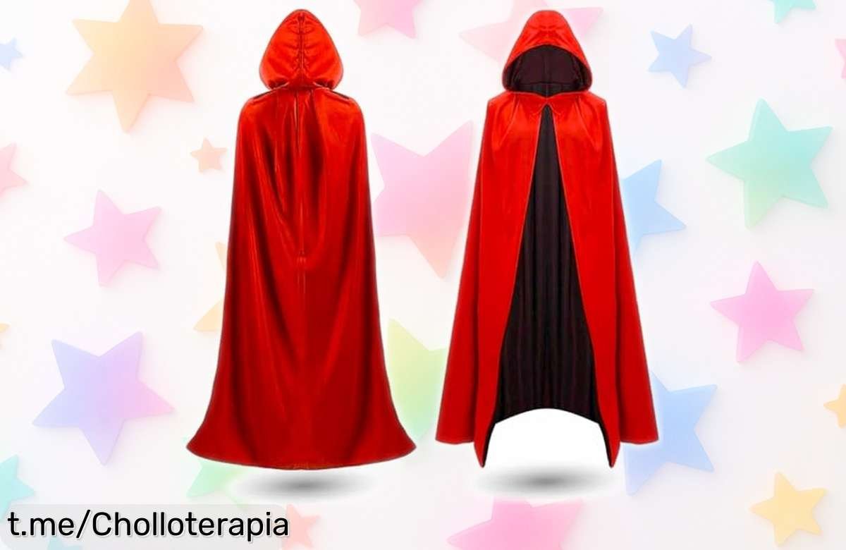 Capa de disfraz Halloween roja y negra TK Gruppe para toda la familia, ¡Super chollo! Descuentos nunca vistos que te harán destacar en cada fiesta. No esperes más: esta oferta limitada volará rápido, así que hazte con ella antes de que desaparezca.
