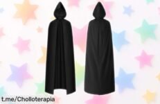 Capa de vampiro con capucha AOOWU, transforma tu look en una noche mágica y misteriosa a un precio rebajado que no se puede dejar pasar. ¡Disfruta del terror antes de que vuelen!