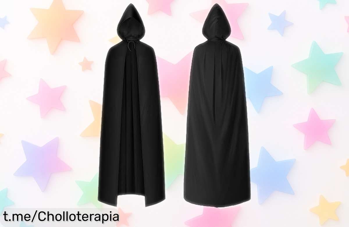 Capa de vampiro con capucha AOOWU, transforma tu look en una noche mágica y misteriosa a un precio rebajado que no se puede dejar pasar. ¡Disfruta del terror antes de que vuelen!