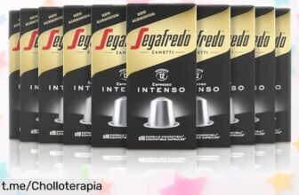 Cápsulas de café intenso Segafredo Zanetti con sabores a chocolate y cítricos en oferta rebajada – ¡No te quedes sin ellas, date prisa antes de que se agoten!