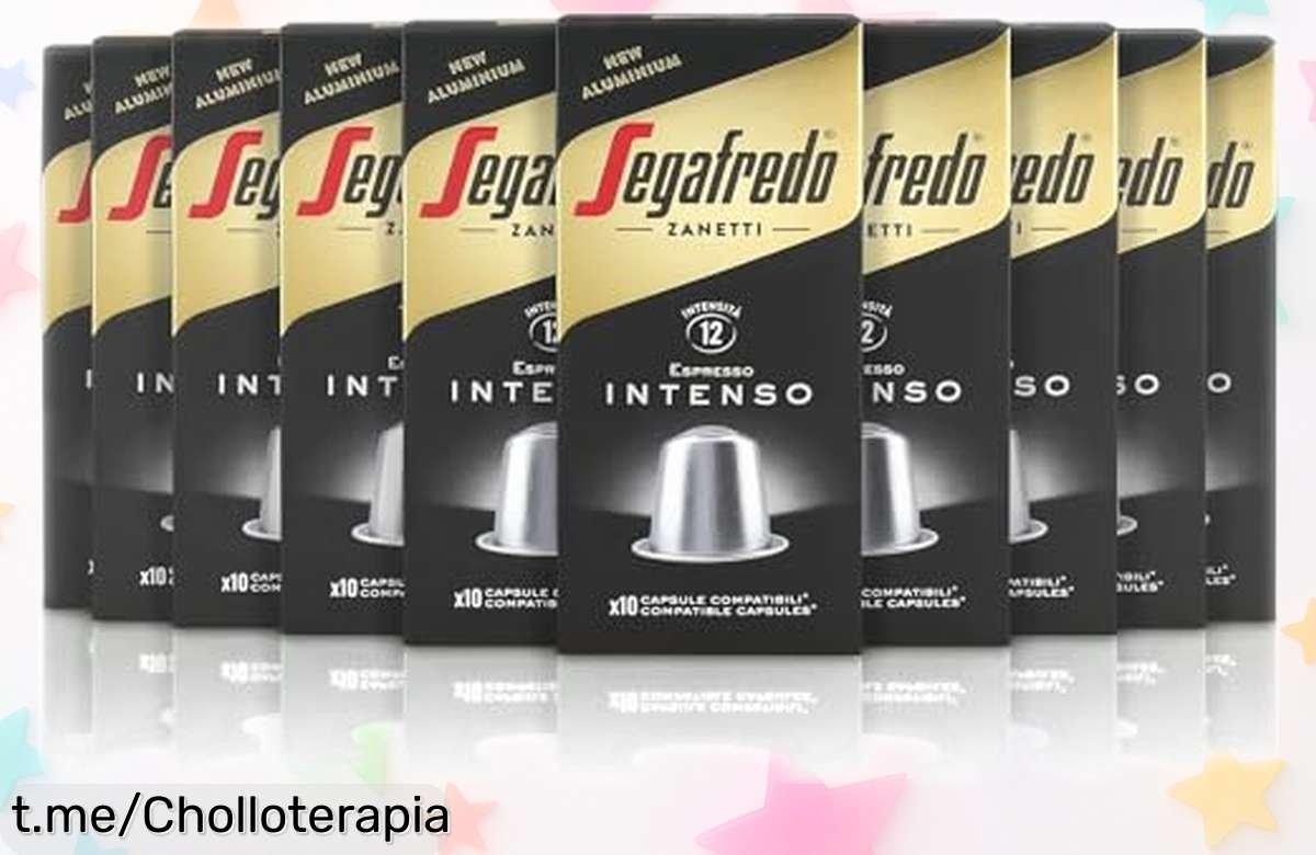 Cápsulas de café intenso Segafredo Zanetti con sabores a chocolate y cítricos en oferta rebajada – ¡No te quedes sin ellas, date prisa antes de que se agoten!